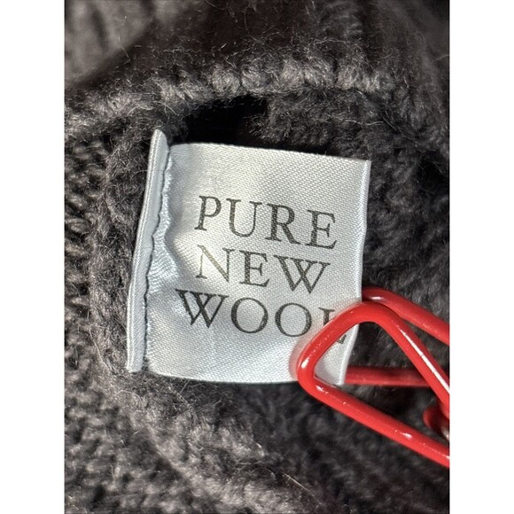 Aran Islands Knitwear Sweater Pure New Wool Cable Knit Gray Unisex Adult Small - Picture 6 of 8